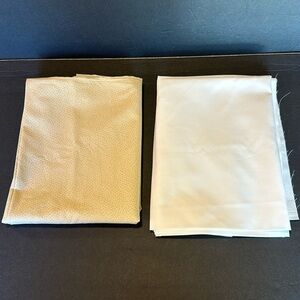 Beige 1 yr white 1 1/2 yd